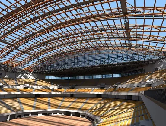 Large Span Steel Space Frame Stadium
