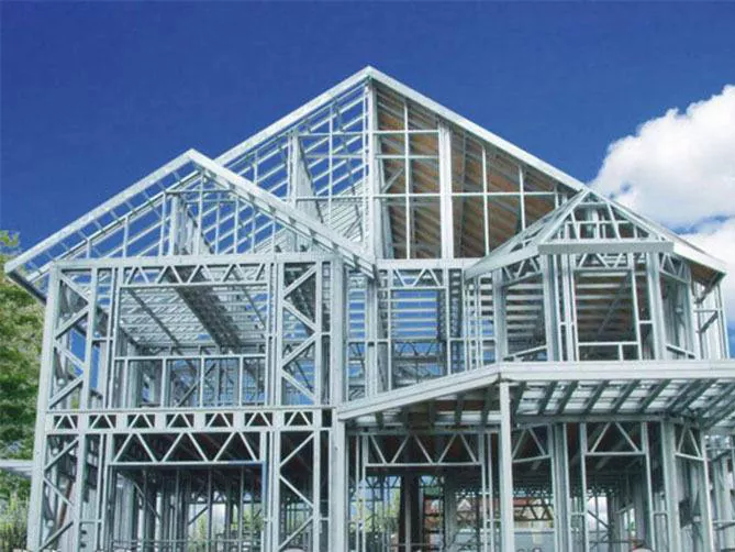 Жарык болоттон жасалган алкак Prefab металлындагы имараттын болот